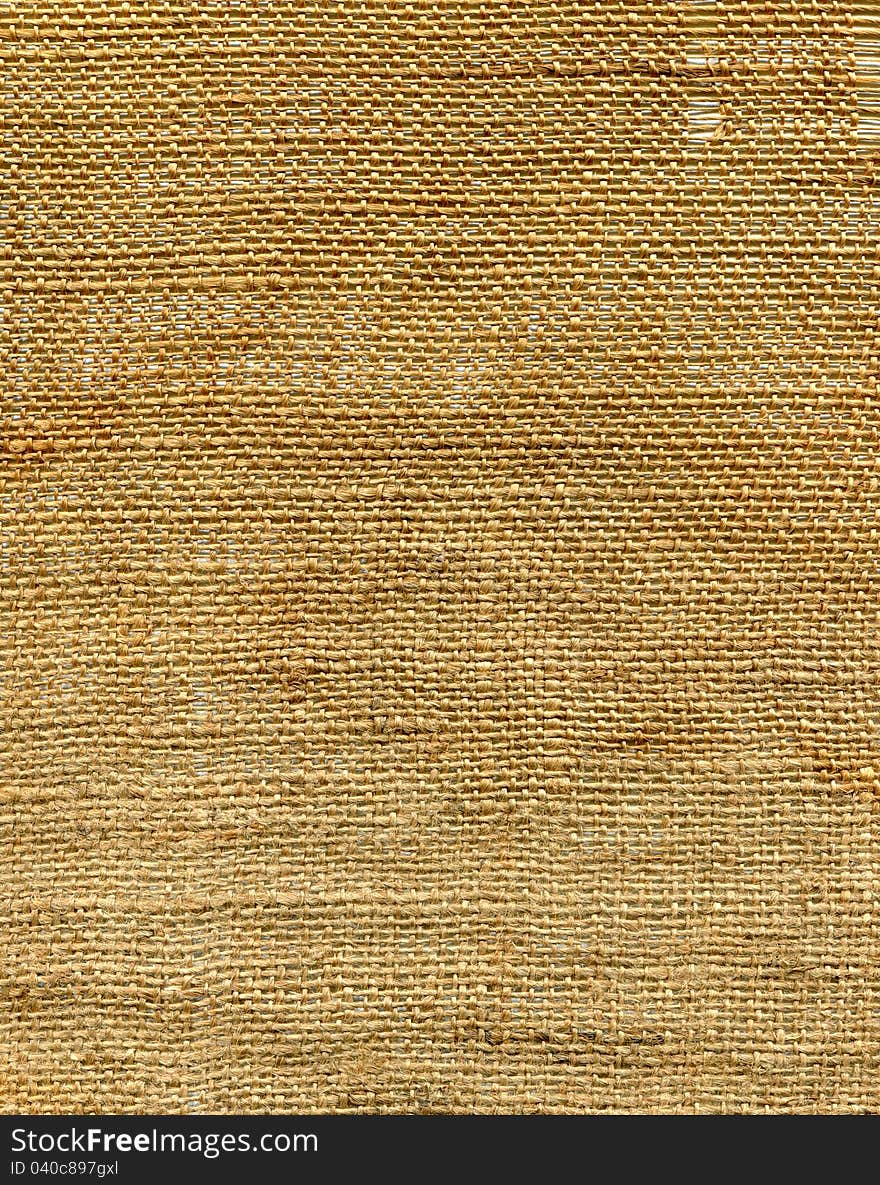 Vintage background from old canvas texture. High detailed this image