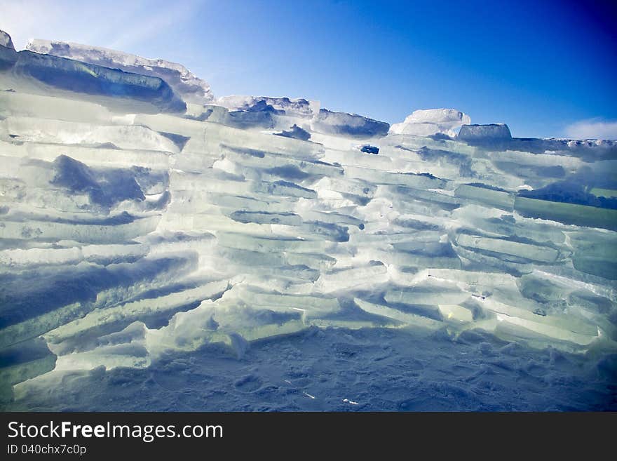 Wall of ice