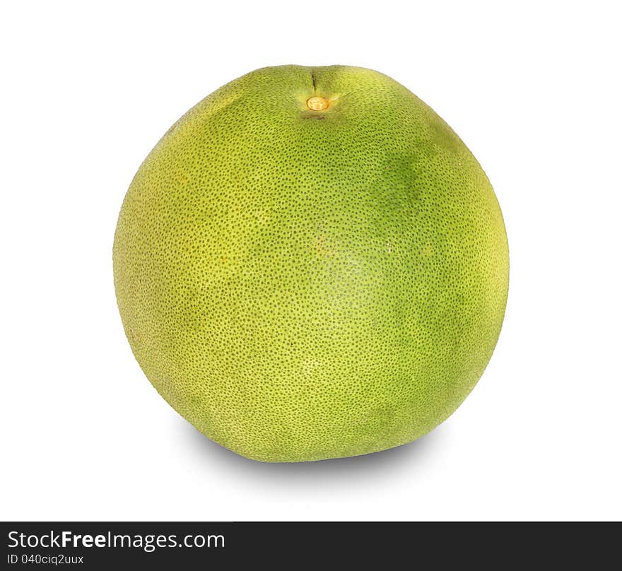 Grapefruit on white background