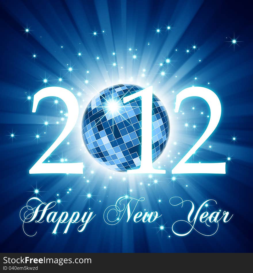 Happy New year 2012 greeting card. Happy New year 2012 greeting card