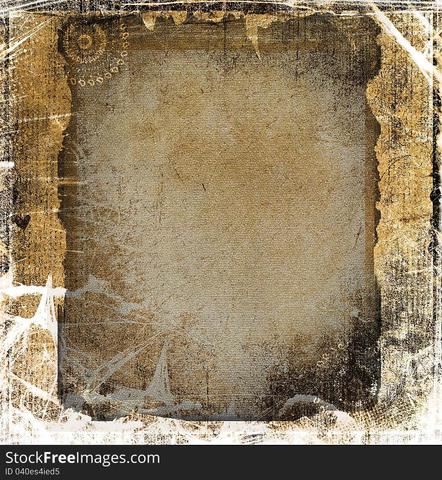 Old grunge abstract background with frame. Old grunge abstract background with frame