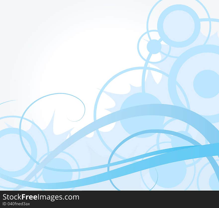 Abstract blue background, stylized illustration. Abstract blue background, stylized illustration