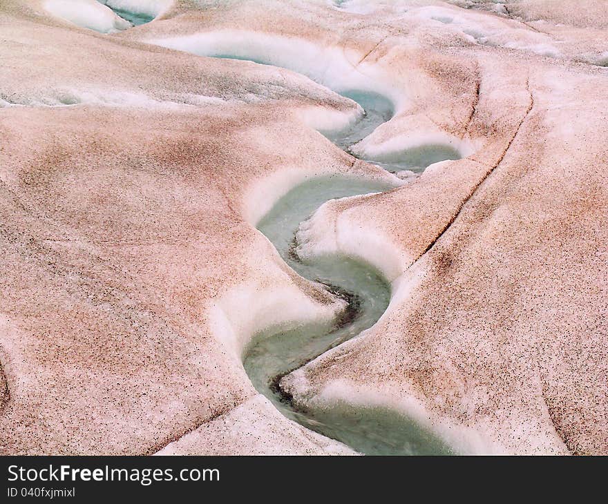 Melting glacier