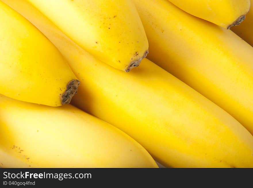 Background of delicious yellow bananas