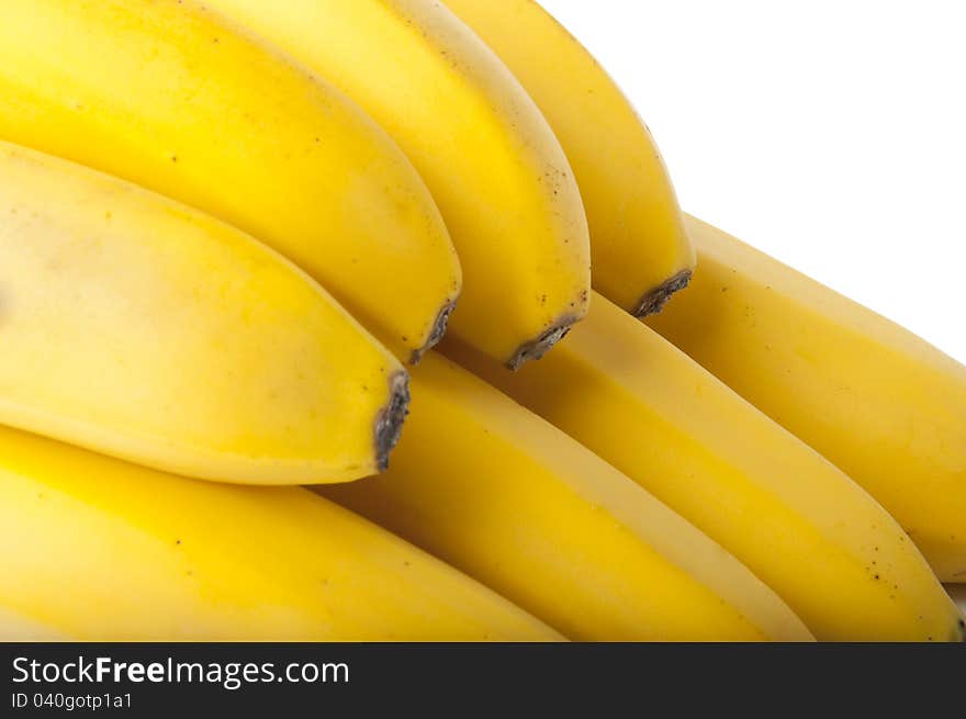 Background of delicious yellow bananas