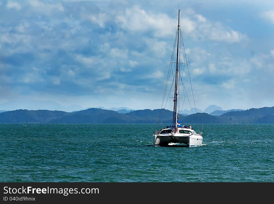 White catamaran