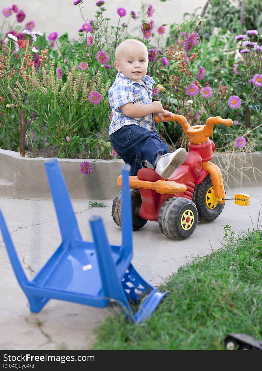 Boy Riding Bike