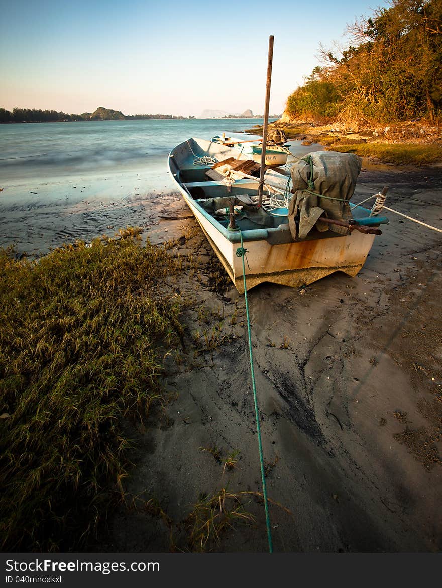 The Boat on the beach