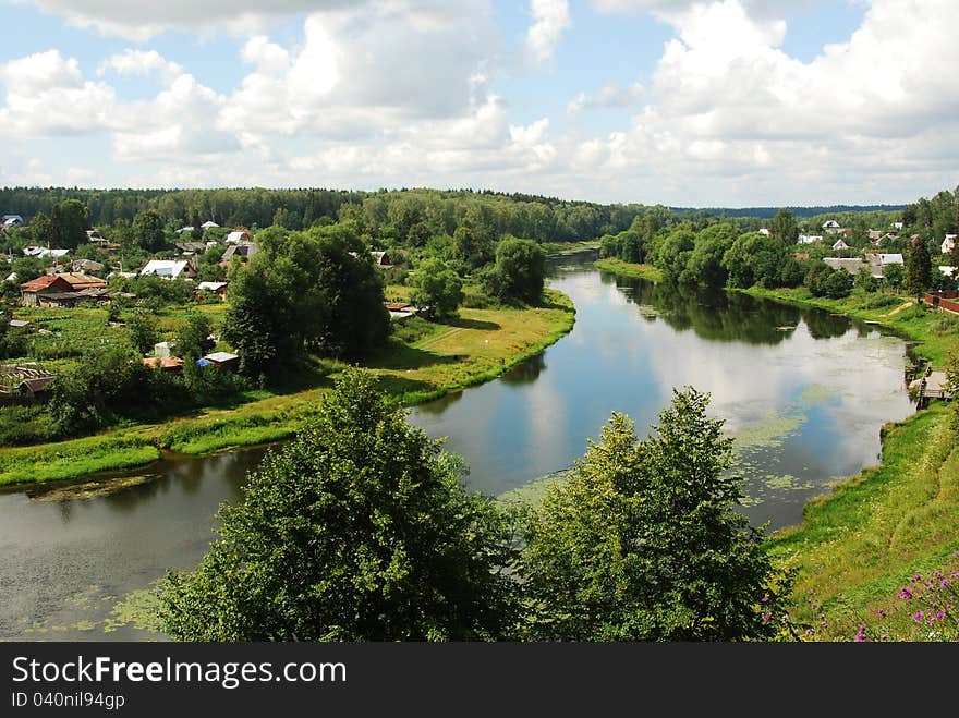 The River Ruza Podmoskove Rossija