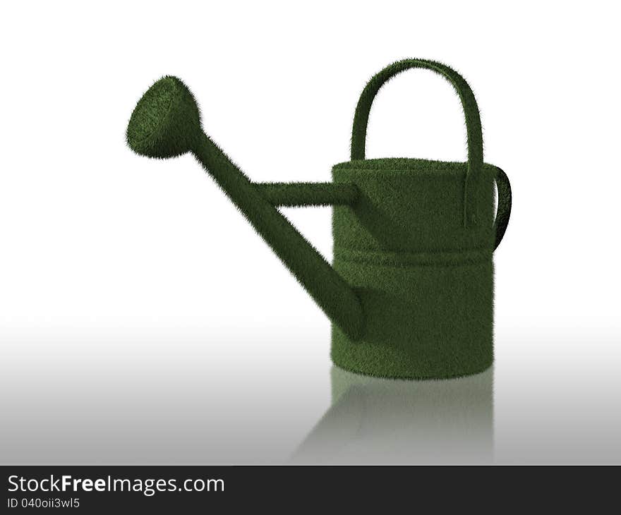 Eco Green Watering Can,a conceptual picture for sustainable business.