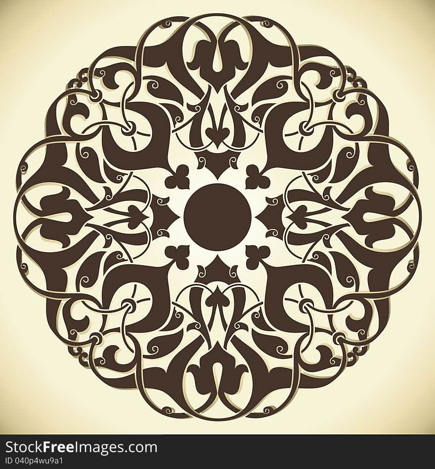 Design of a vector background in vintage style. Design of a vector background in vintage style