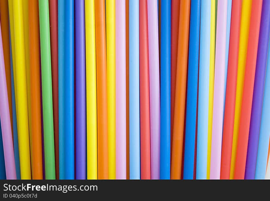 Colorful Straws Background