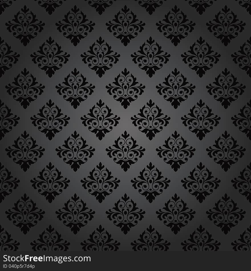 Elegant retro motif wallpaper design. Elegant retro motif wallpaper design