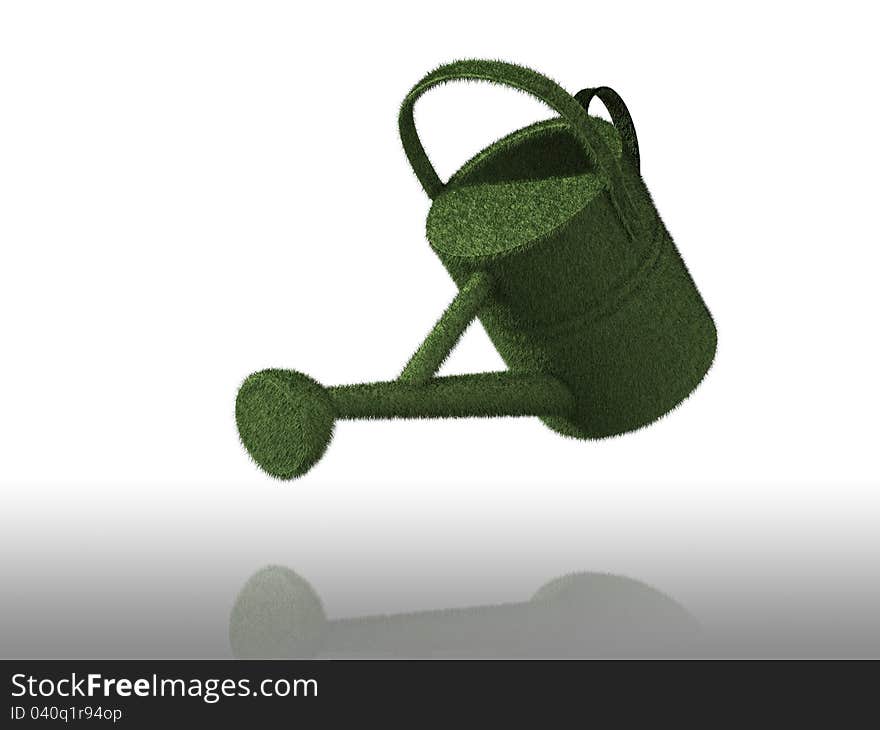 Eco Green Watering Can,a conceptual picture for sustainable business.