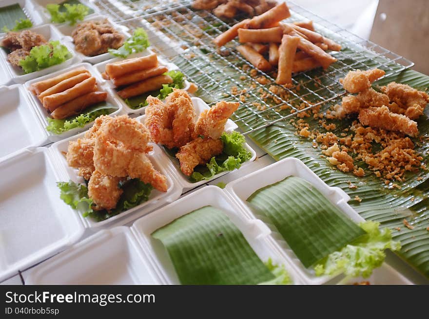 More foods at floating market Thailand