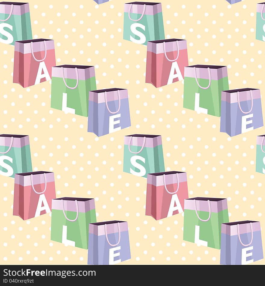 Sale discount seamless pattern