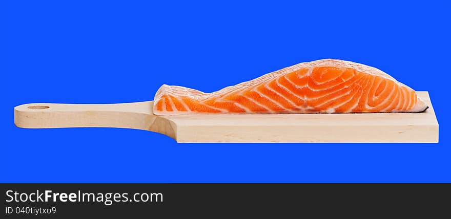 Salmon On A Desk.