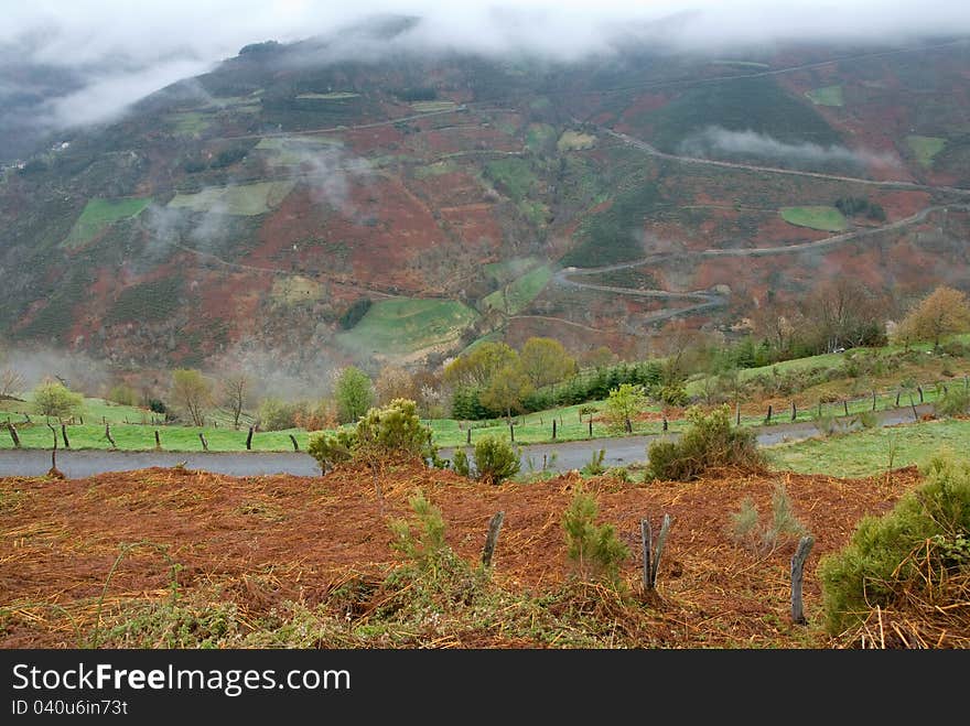 Mountains of O Courel in Galicia, Spain. Mountains of O Courel in Galicia, Spain