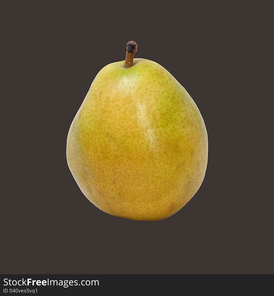 Picture of yellow pears on a black background