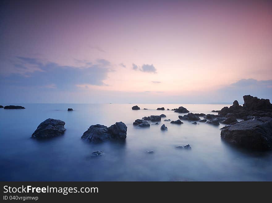 Sea waves lash line impact rock on the beach. Sea waves lash line impact rock on the beach