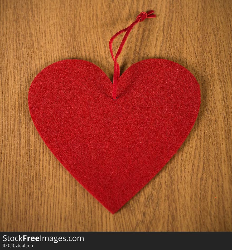 Red heart of textiles