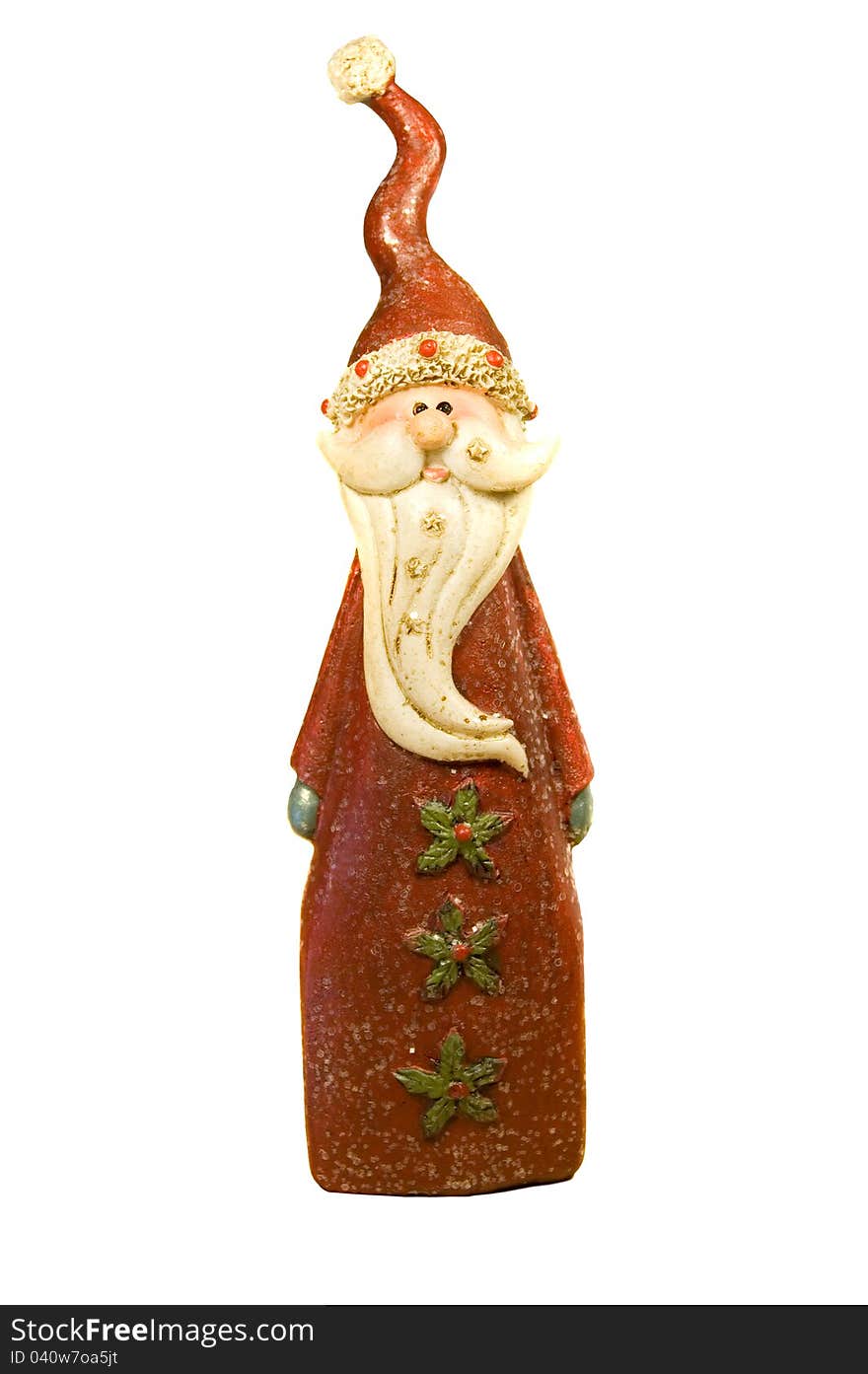 Decorative figurine а red father frost