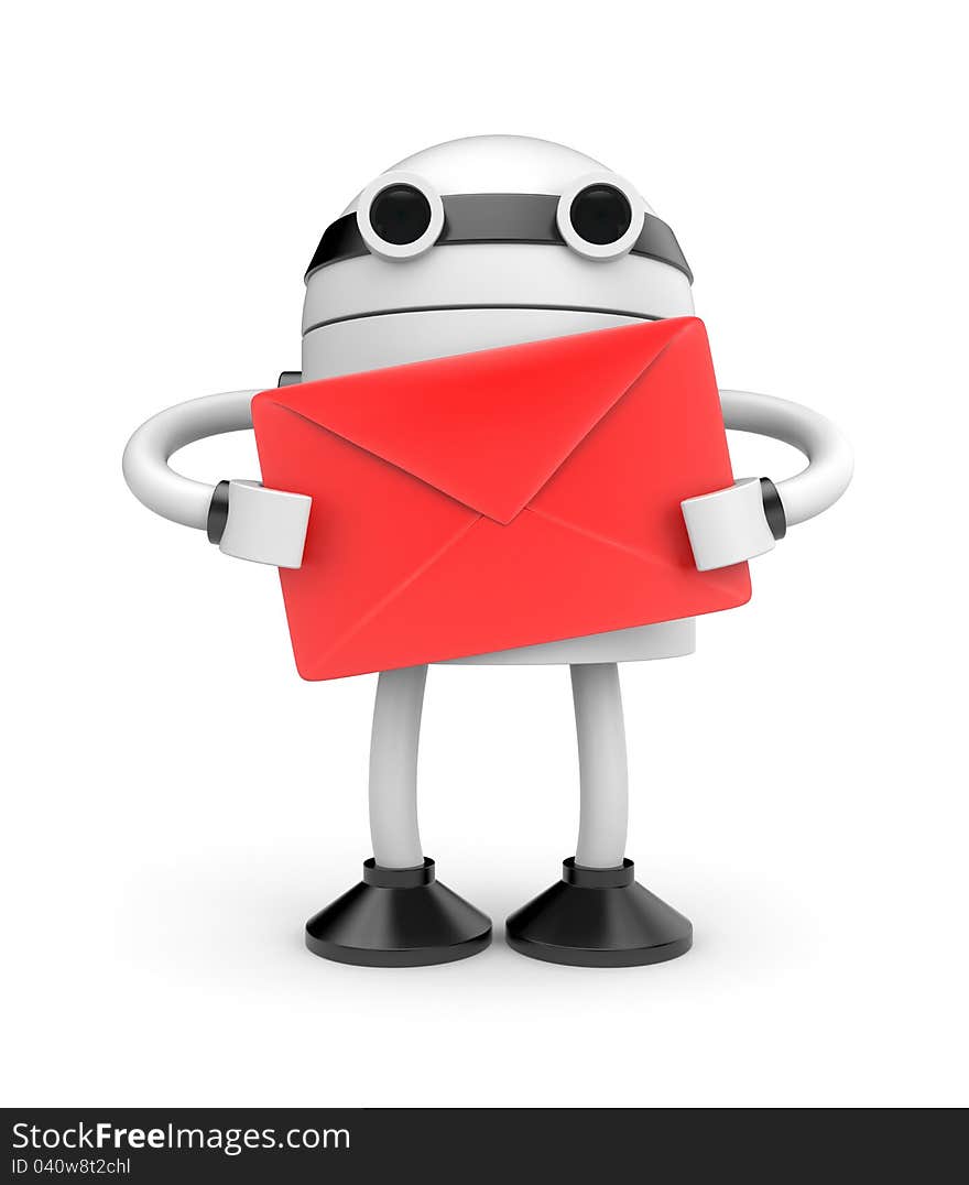 Robot With Mail