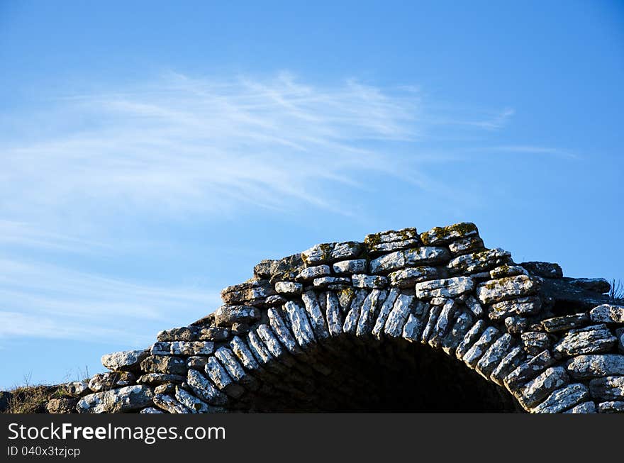 Ancient gateway closeup