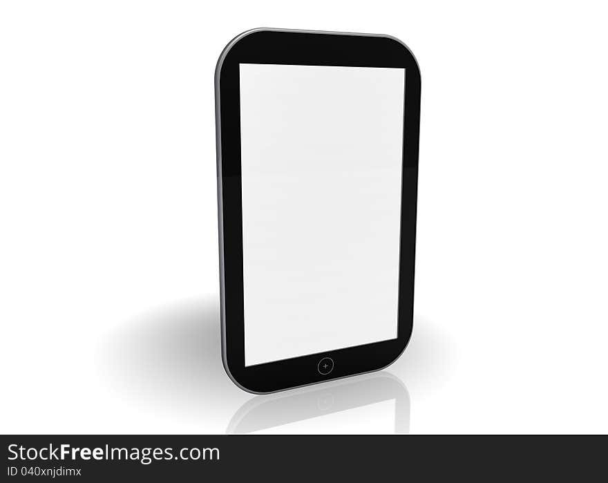 Smart phone on white background