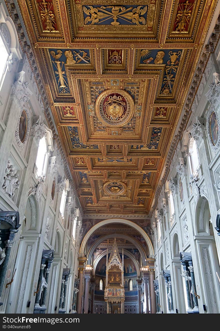 Cattedra of St.Peter in St.Peter's Basilica, Vatican City, Rome.