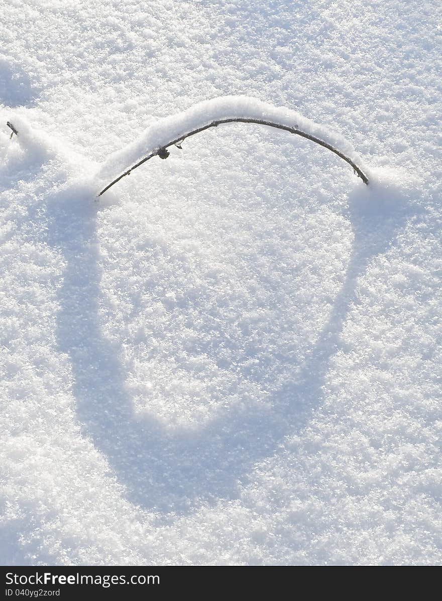 Snow surface in frosty day. Snow surface in frosty day