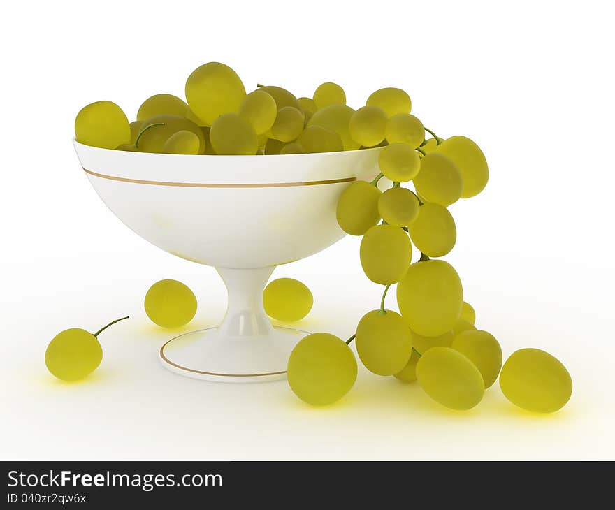 Grape in vase