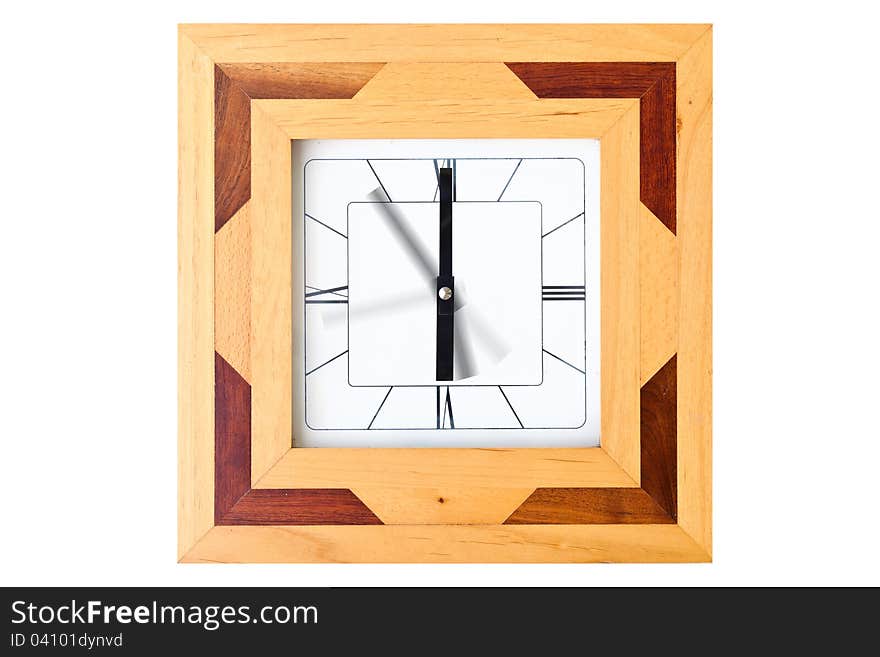 Wooden clock