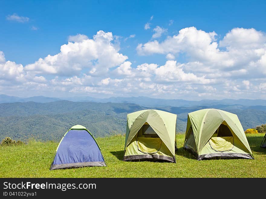 Tent on Mountain