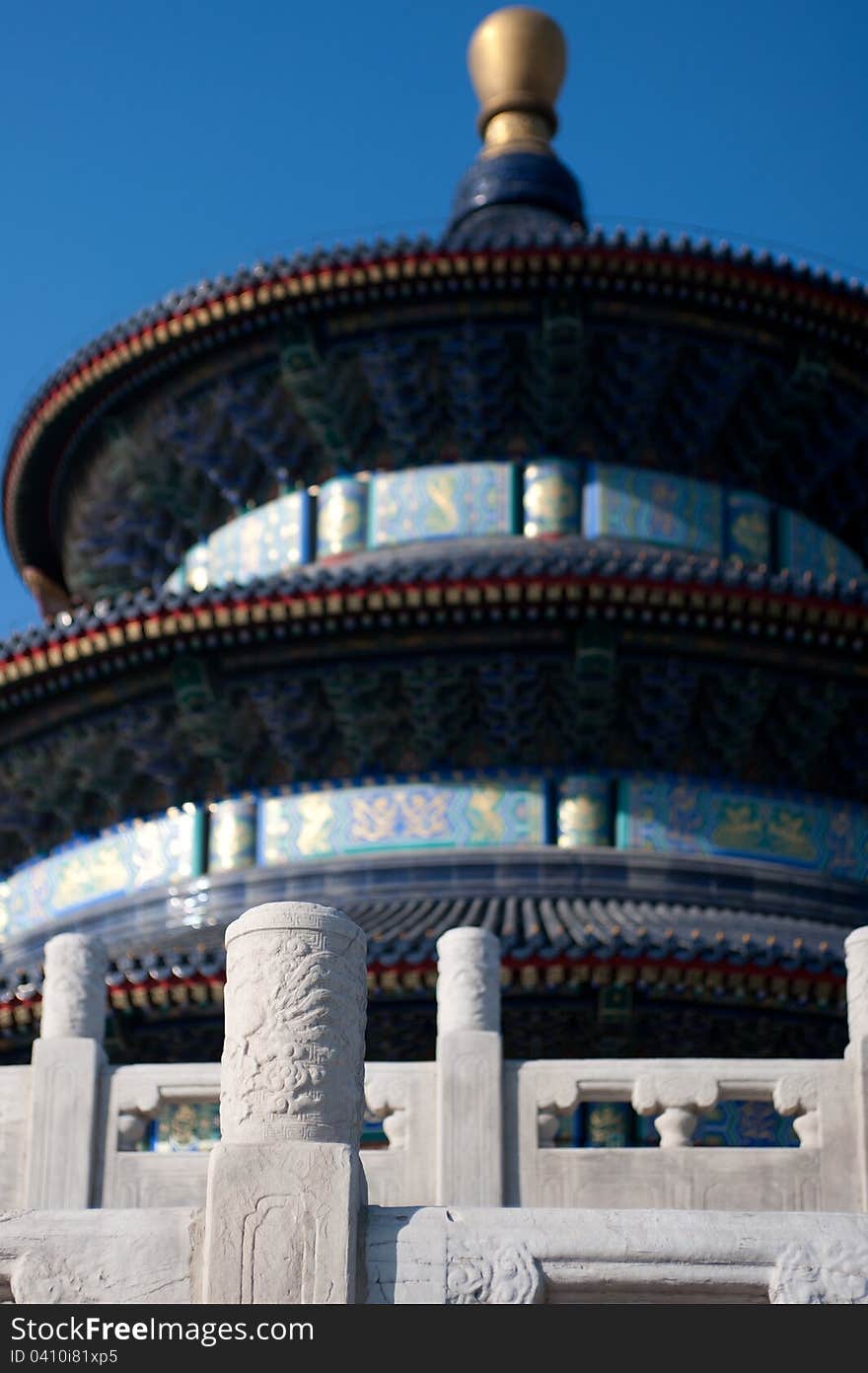 Stone Platforms surrounding the Temple of Heaven in Beijing, China