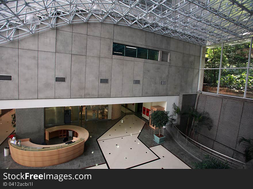 Reception in a modern office building. Reception in a modern office building