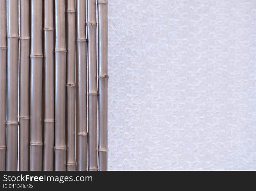 Horizontal background of gray bamboo