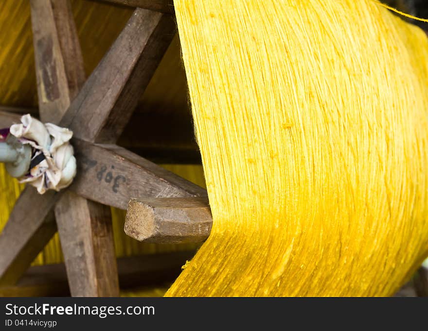 Hand Made Silk Process in Thailand