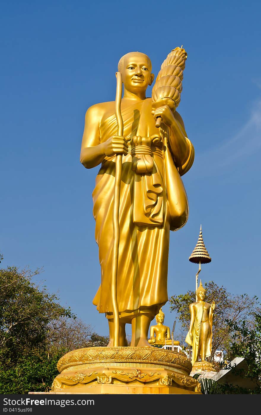 Standing Monk statue, Phutachaiyo Hua Hin, Thailand