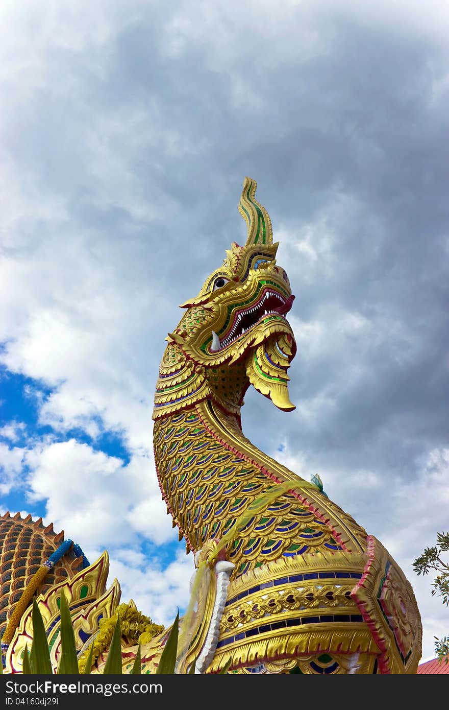 Statue of the dragon kingdom. The Pa Sak River Dam Jolasid. Statue of the dragon kingdom. The Pa Sak River Dam Jolasid.