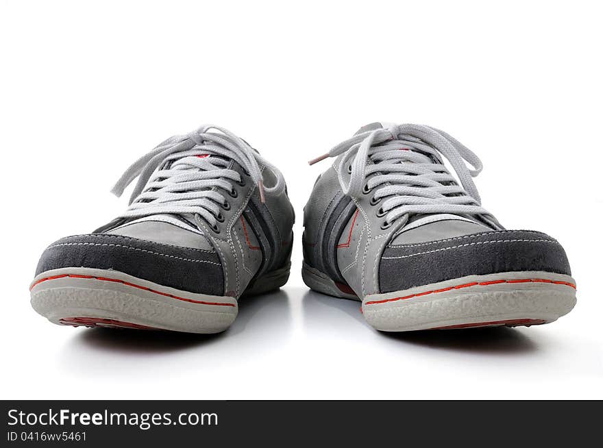 Isolated shoes on white background