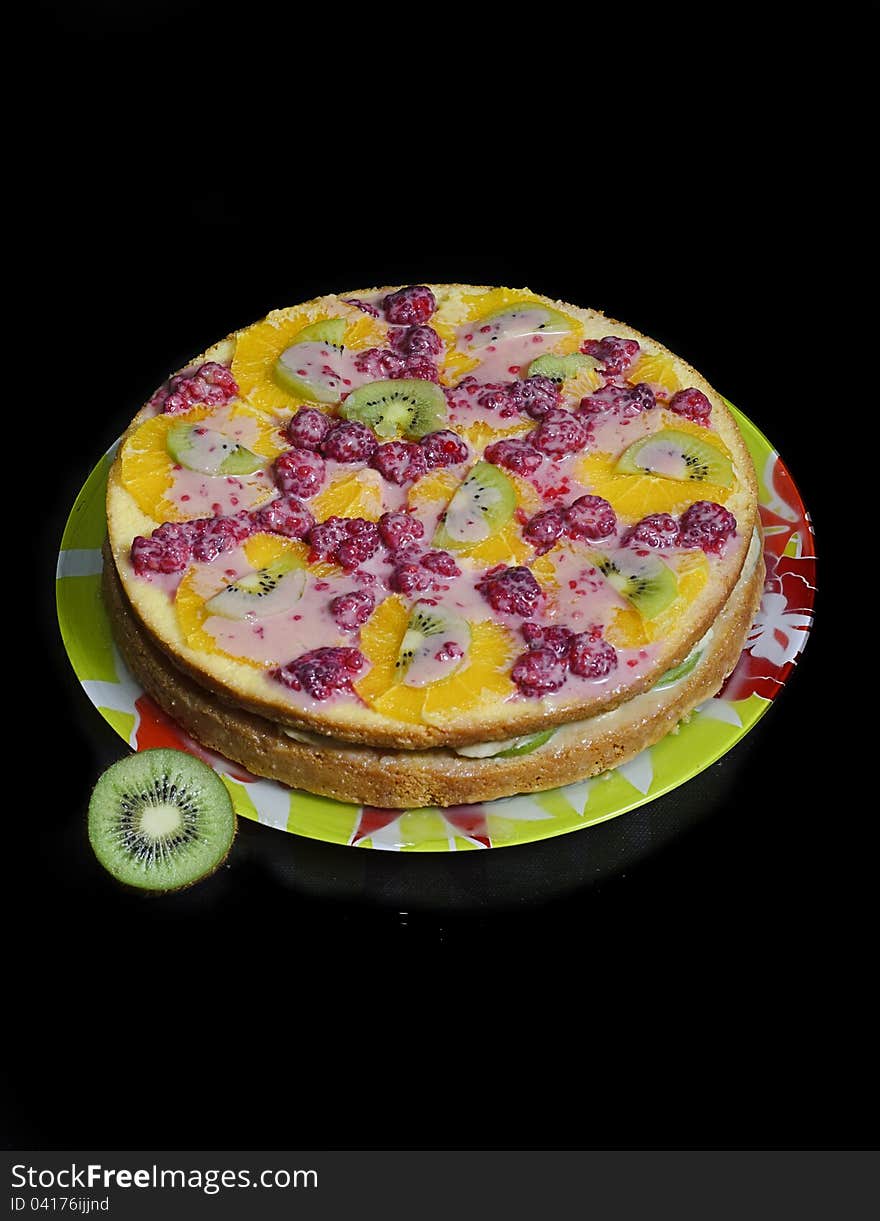 Home-made Cake With Kiwi