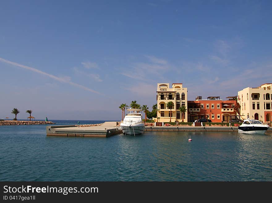 Yacht marina in Akaba,Jordan. Yacht marina in Akaba,Jordan