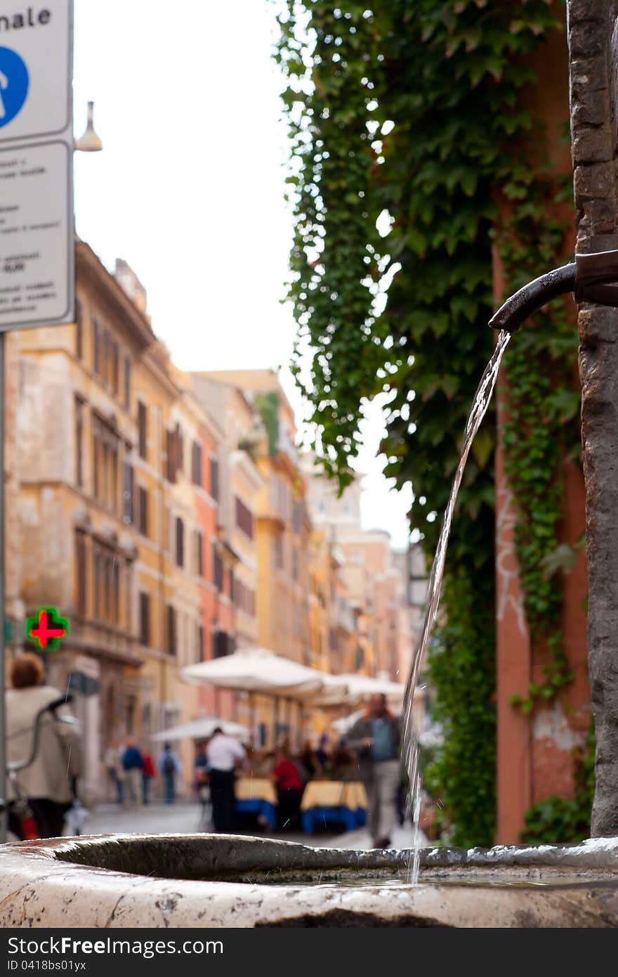 Urban scene of Rome in Italy. Urban scene of Rome in Italy