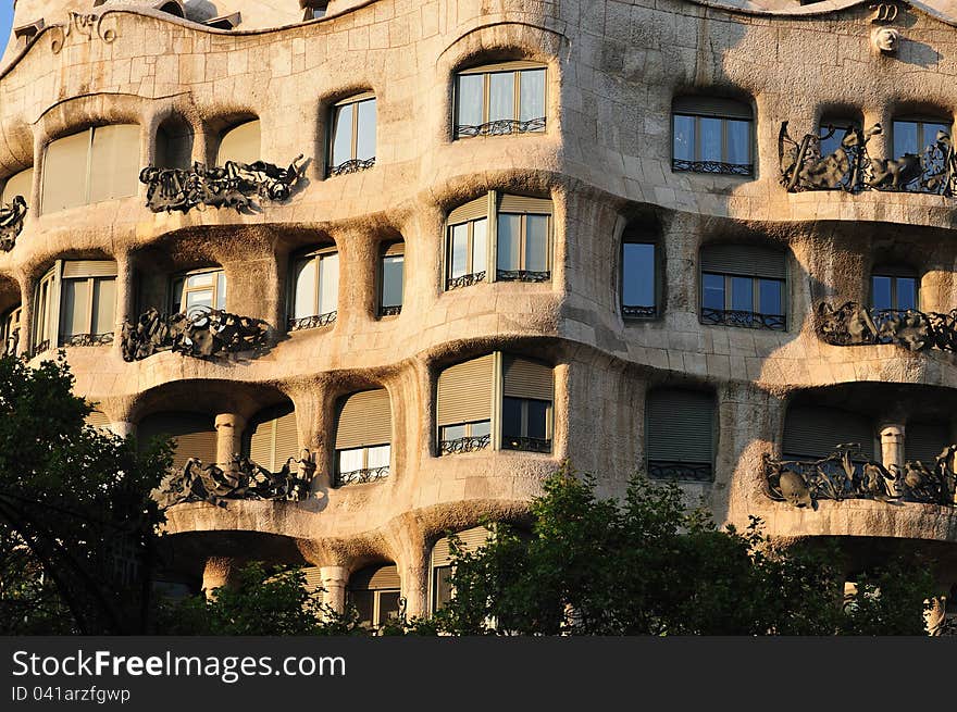 Casa la Pedrera in Barcelona, Spain