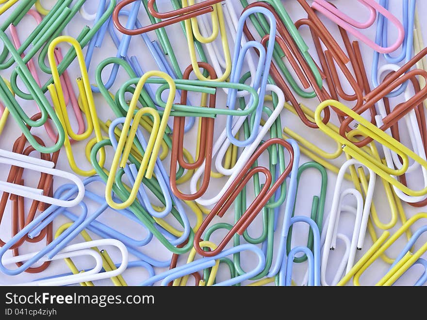 Colorful of paper clip