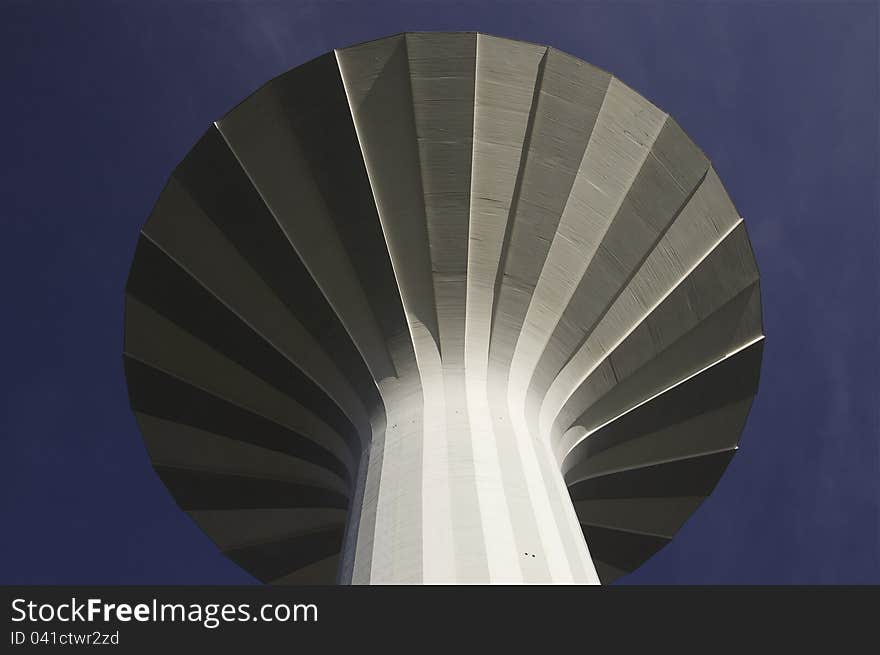 The water tower Svampen in Orebro, Sweden.