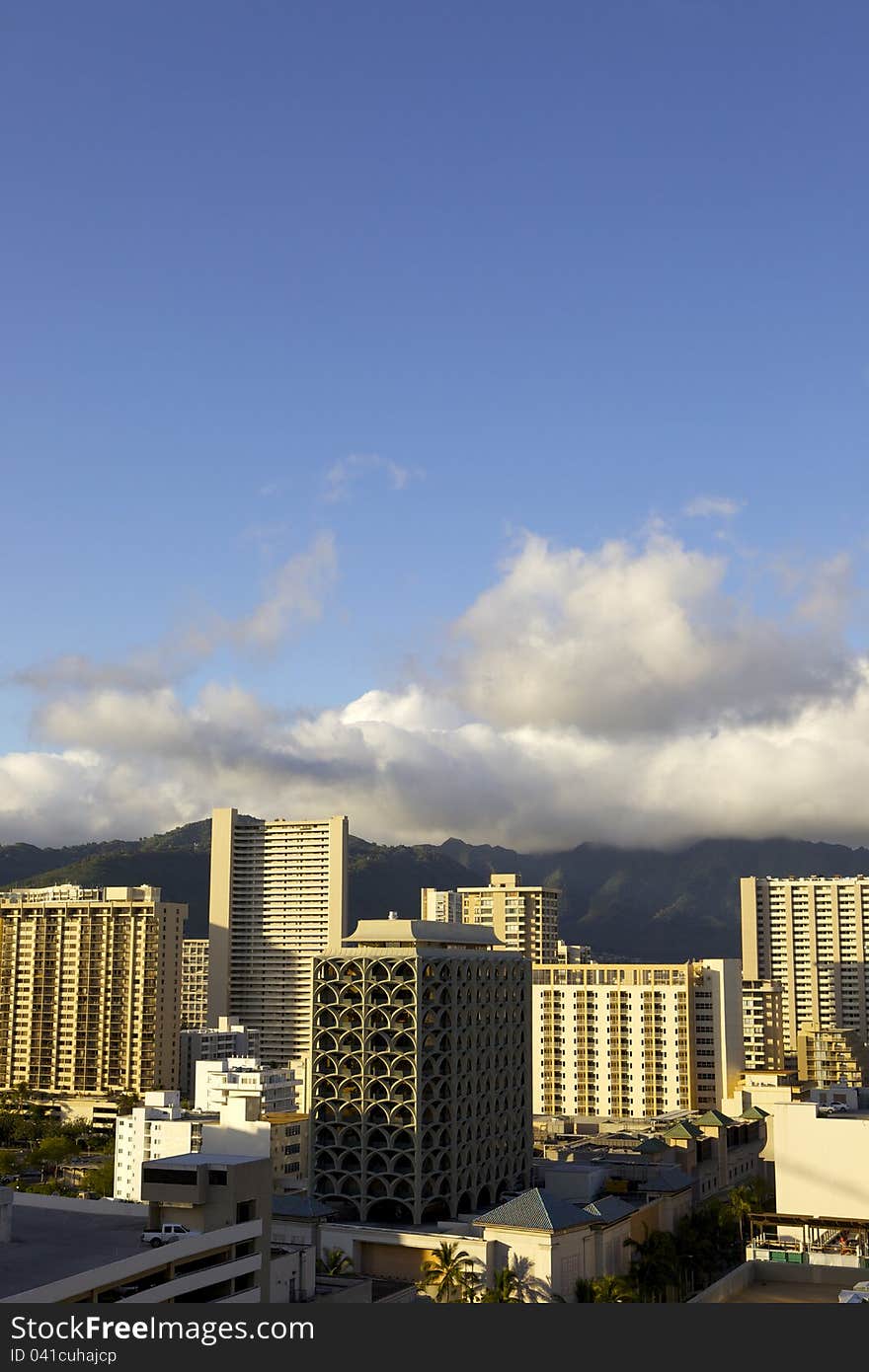 Sunrise in Waikiki Hawaii