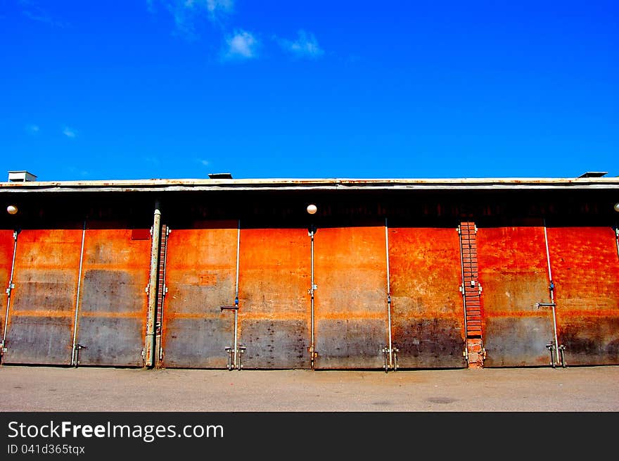 Ruined warehouse or a stable in Finland. Ruined warehouse or a stable in Finland