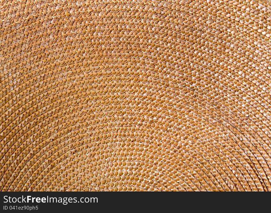 Circular background from rattan fibers